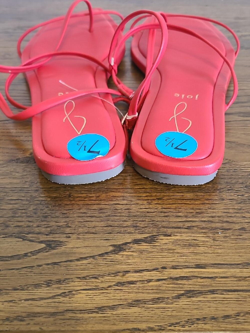 Joie Pink Strappy Square-Toe Sandals - Picture 6 of 6